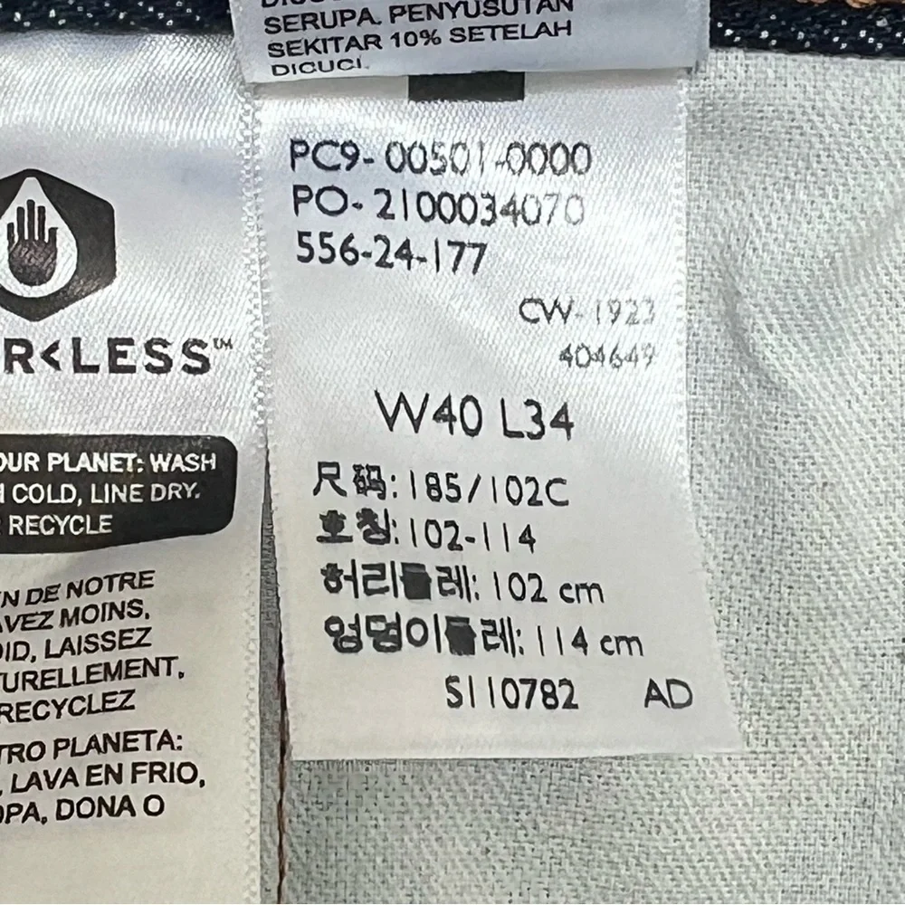 NWOT Levi’s Men’s 501 Original Shrink to Fit Jeans Button Fly Size 40W X 34L